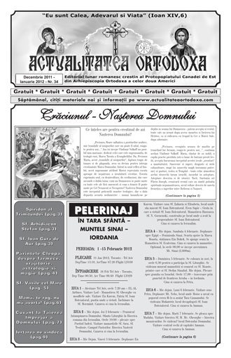 actualitatea ortodoxa decembrie 20011